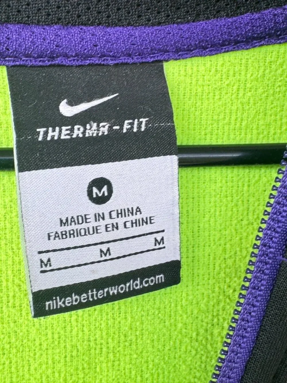Nike Kobe Bryant Therma-Fit Full Zip Hoodie Jacket Mens Size M Gray Black Purple